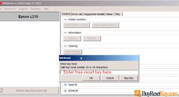 enter free wic reset key here
